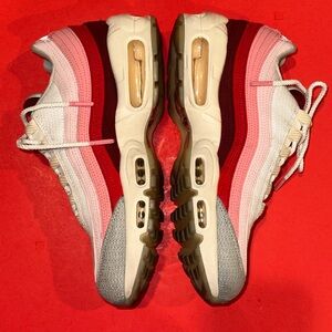 Nike Air Max 95 Anatomy of Air Mens Size 7 Red White Custom DM0012-600 Bacon DQM